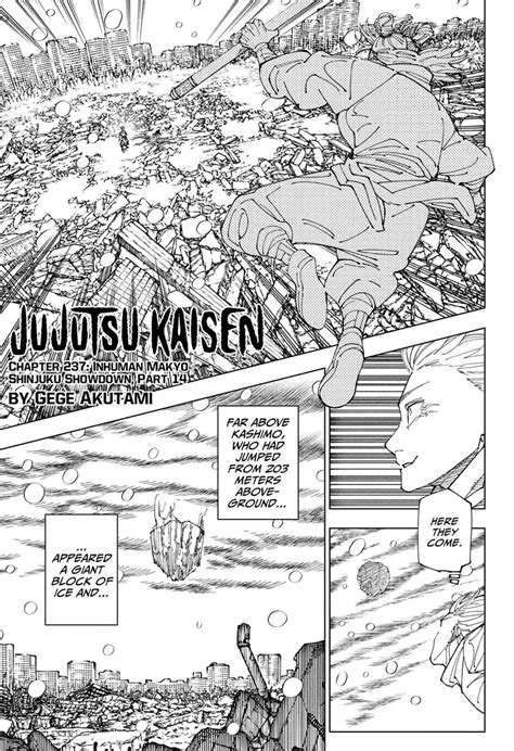 Jujutsu Kaisen chapter 237: Release date and time,。